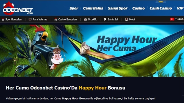 odeonbet cuma'ları happy hour bonusu